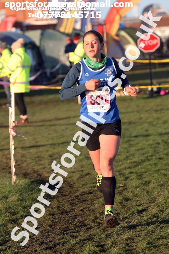 Senior womens North Eastern Cross Country, Redcar. Photo:  David T. Hewitson/Sports for All Pics